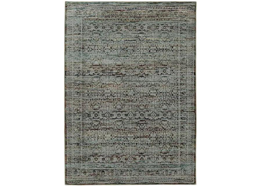 Andorra 6'7" x 9'6" Blue Rug