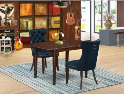 3 Piece Kitchen Table Set Consists of a Rectangle Dining Table