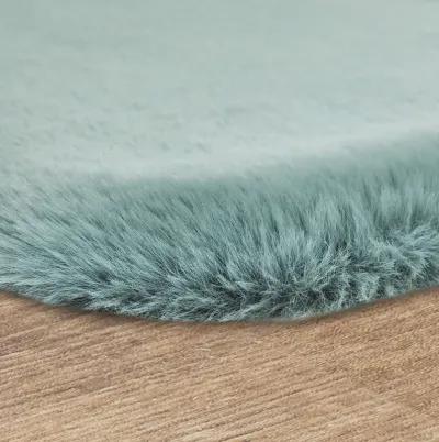 Lavish Plush Green Fog 2' x 5' Bath Mat