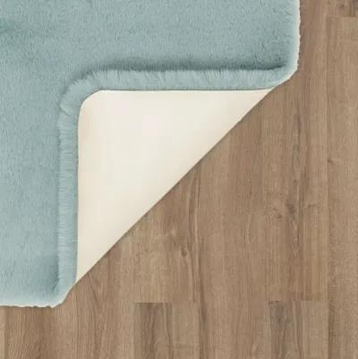 Lavish Plush Green Fog 2' x 5' Bath Mat