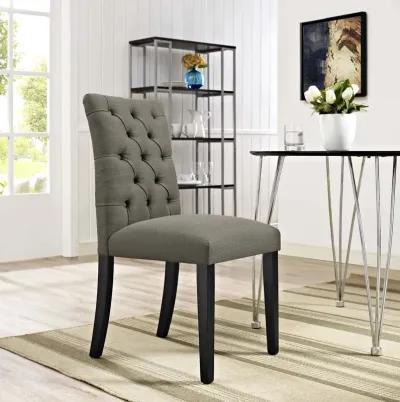 Duchess Button Tufted Fabric Dining Chair