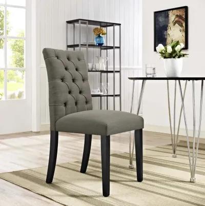 Duchess Button Tufted Fabric Dining Chair