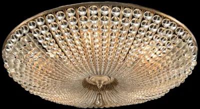 Beaded Crystal Six-Light Semi-Flush