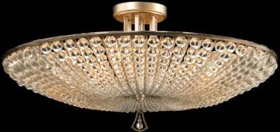 Beaded Crystal Six-Light Semi-Flush