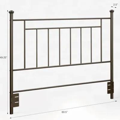 Laurel Full/Queen Adaptable Metal Headboard, Bronze