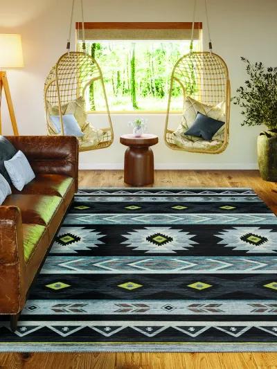 Phoenix PH3 Black 9' x 12' Rug