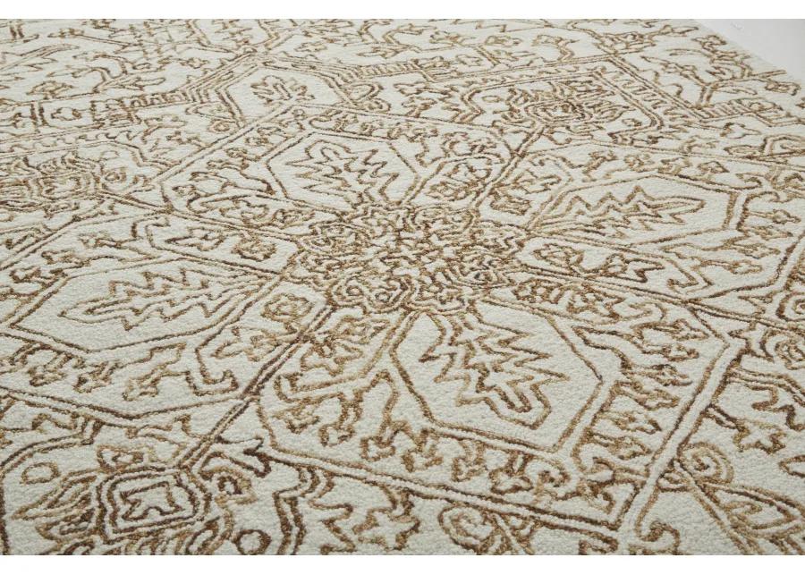 Belfort 8778F Ivory/Brown 5' x 8' Rug