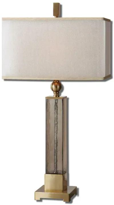 Uttermost Caecilia Amber Glass Table Lamp