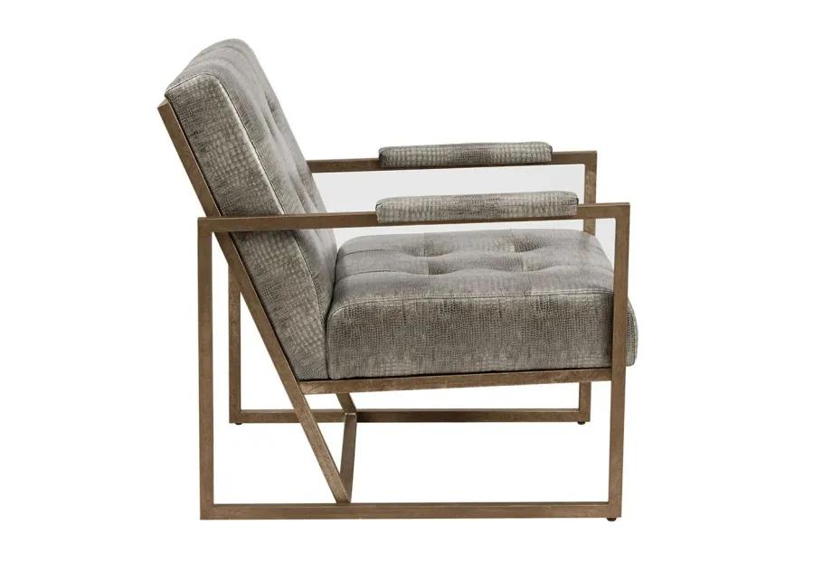 Belen Kox Grey Snakeskin Lounge Chair, Belen Kox