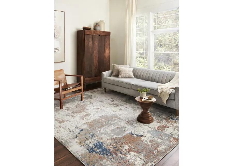 Bianca BIA03 Ivory/Multi 5'3" x 7'6" Rug