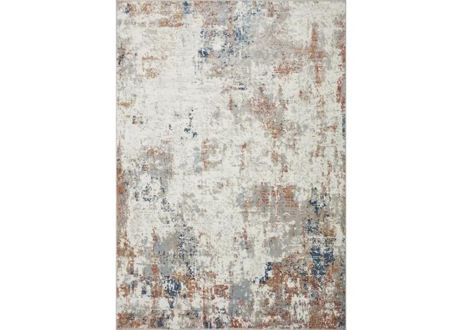 Bianca BIA03 Ivory/Multi 5'3" x 7'6" Rug