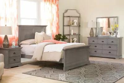 Tamarack Panel Twin Bed in Gray