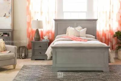 Tamarack Panel Twin Bed in Gray