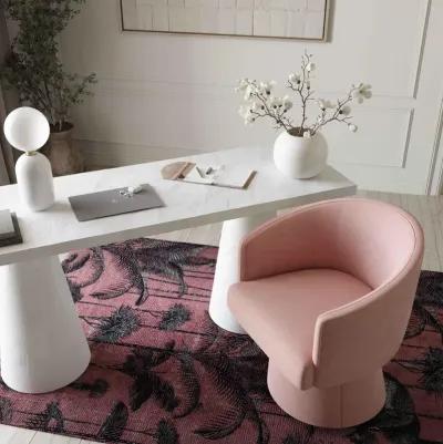 Kristen Pink Rolling Desk Chair