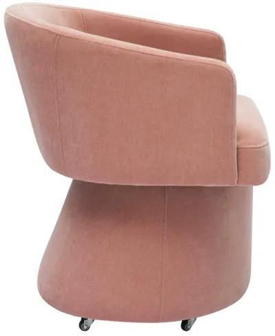 Kristen Pink Rolling Desk Chair