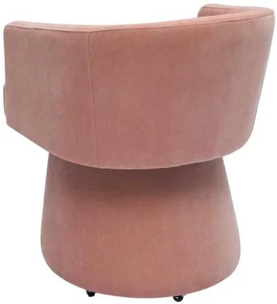 Kristen Pink Rolling Desk Chair