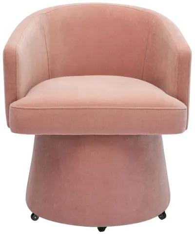 Kristen Pink Rolling Desk Chair