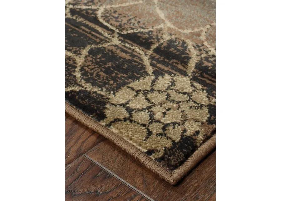 Hudson 7'8" x 10'10" Brown Rug