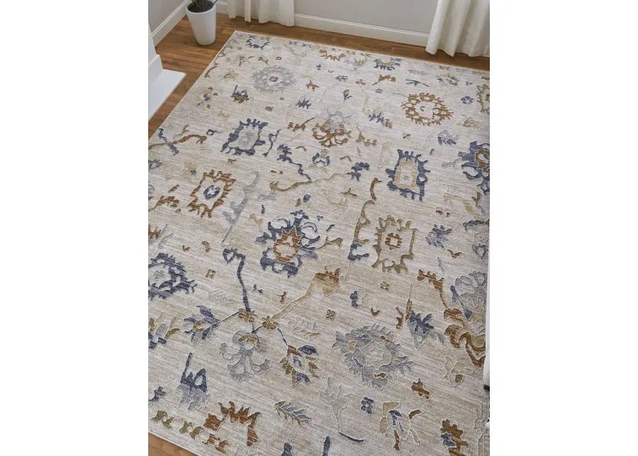 Pasha 39M8F 9'0" x 12'8" Ivory/Blue/Gold Rug