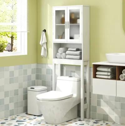 Hivvago Over the Toilet Bathroom Storage Cabinet with Adjustable Shelf