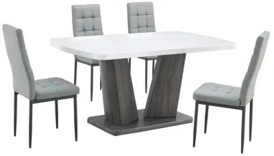 Merax Modern 5 Pieces Dining Table Chairs Set