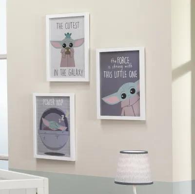 Lambs & Ivy Star Wars The Child/Baby Yoda Unframed Nursery Wall Art Decor 3pc