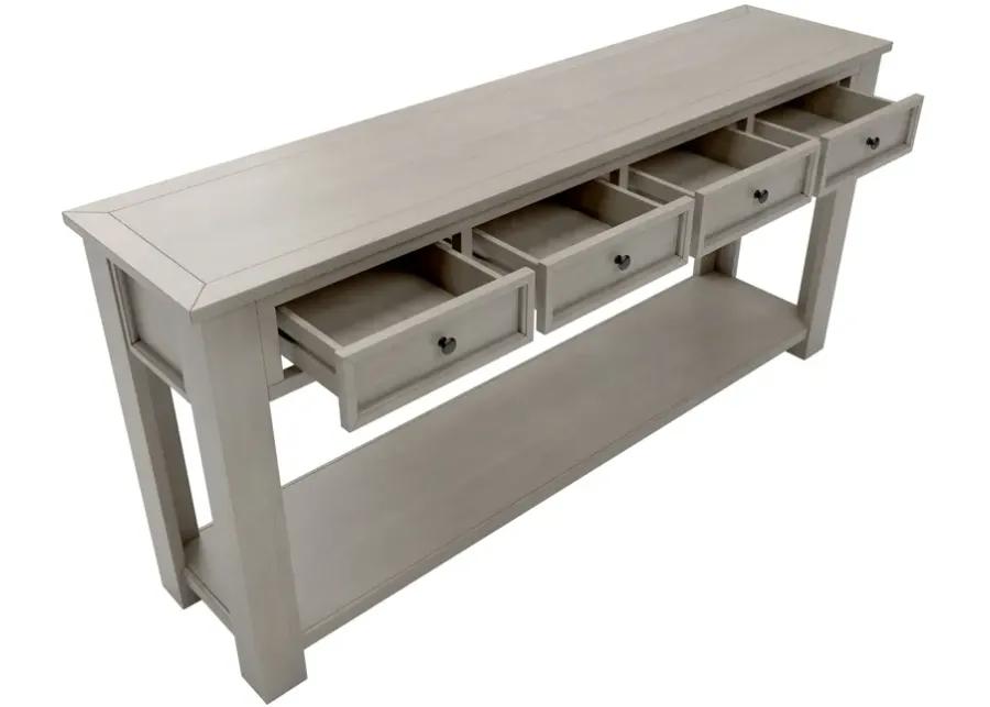 Merax Console Table/Sofa Table with Storage Drawers and Bottom Shelf for Entryway Hallway