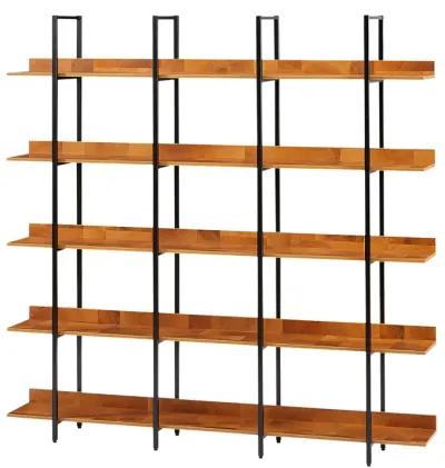 Merax Industrial Bookcase Home Office Open Bookshelf