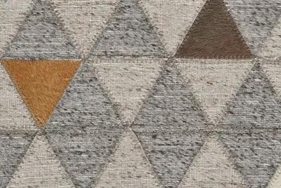 Fannin 0755F Gray/Ivory/Brown 5' x 8' Rug