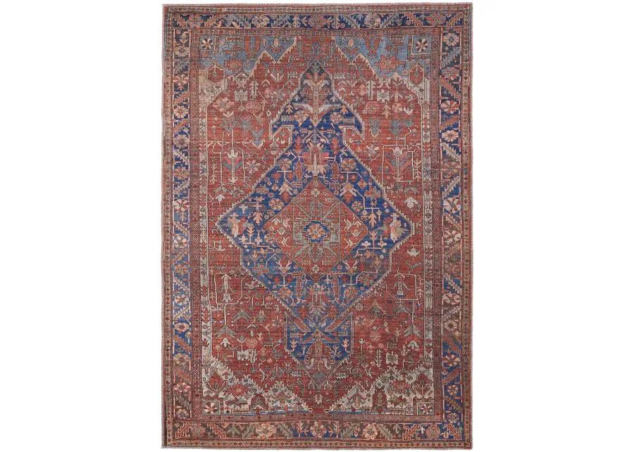 Rawlins 39HQF Red/Tan/Blue 3'11" x 6' Rug