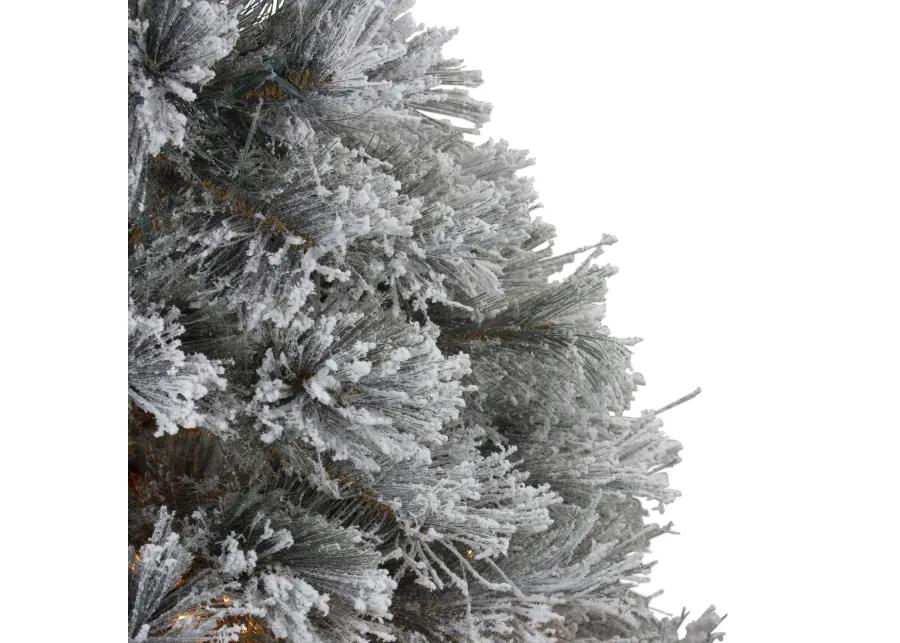 4.5' Pre-Lit LED Black Spruce Artificial Christmas Tree - Clear Lights