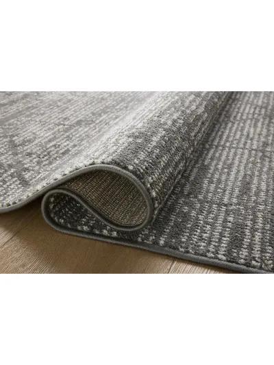 Kamala KAM06 Charcoal/Ivory 4' x 6' Rug