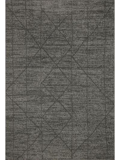 Kamala KAM06 Charcoal/Ivory 4' x 6' Rug