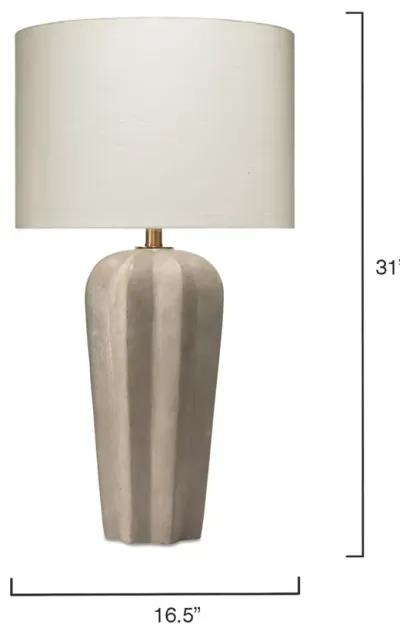 Regal Cement Table Lamp