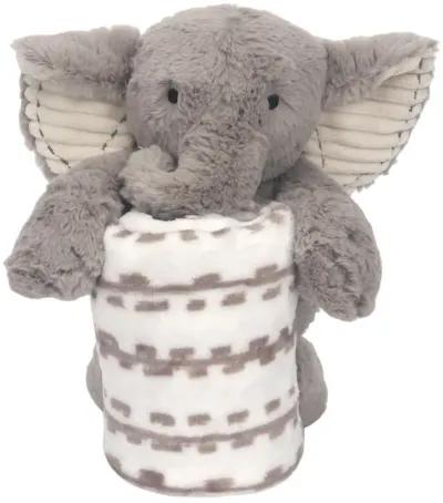 Lambs & Ivy Blanket & Plush Luxury Newborn Baby Gift Set - Gray Elephant