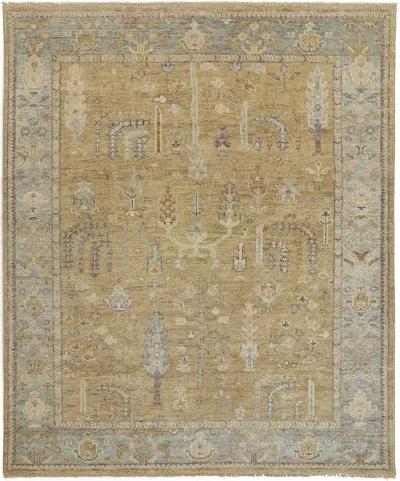 Carrington 6501F Gold/Blue/Gray 2'6" x 8' Rug