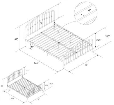 Novogratz Bushwick Metal Bed