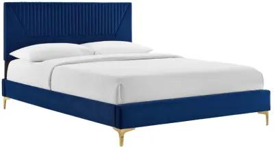 Modway - Yasmine Channel Tufted Performance Velvet Twin Platform Bed