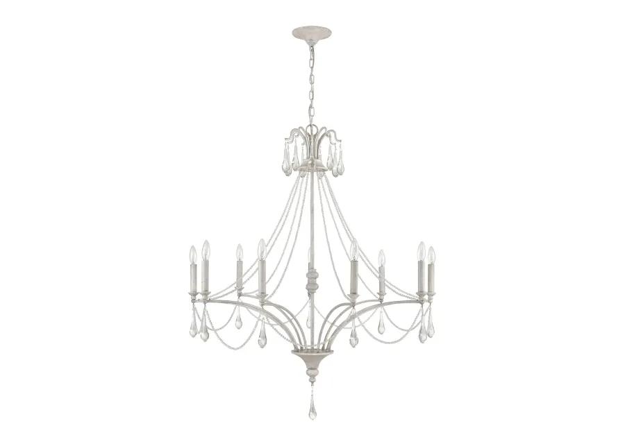 French Parlor 38'' Wide 9-Light Chandelier