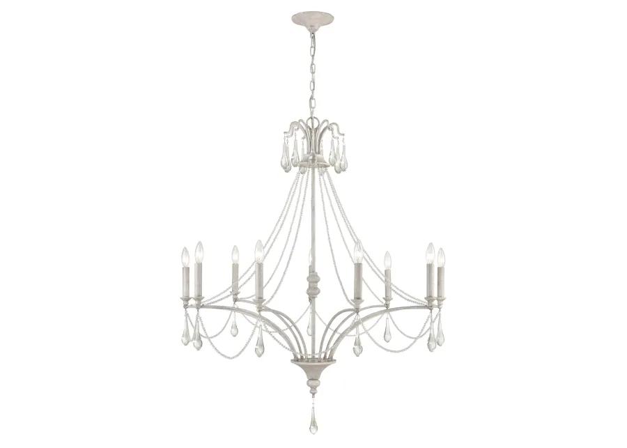 French Parlor 38'' Wide 9-Light Chandelier