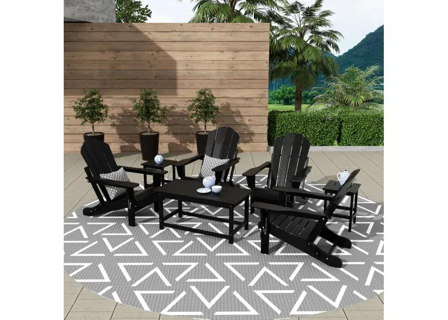 WestinTrends 3-Piece Outdoor Patio Adirondack Coffee and Side Table Set