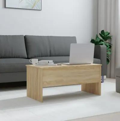 Coffee Table Sonoma Oak 40.2"x19.9"x18.3" Engineered Wood