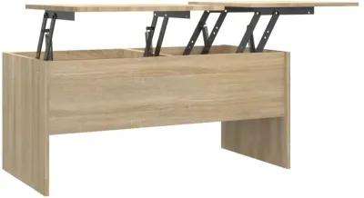 Coffee Table Sonoma Oak 40.2"x19.9"x18.3" Engineered Wood