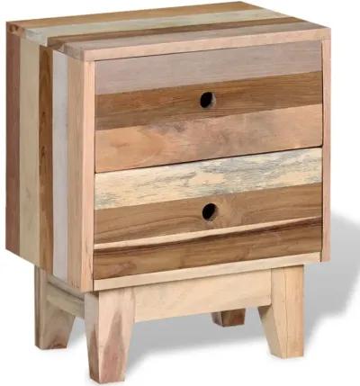 vidaXL Bedside Cabinet Solid Reclaimed Wood