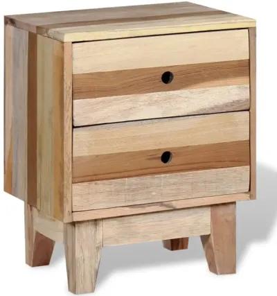 vidaXL Bedside Cabinet Solid Reclaimed Wood