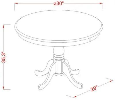 Eden  round  counter  height  table  finished  in  mahogany