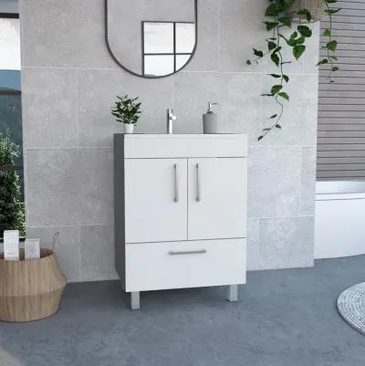 Single Bathroom Vanity Mayorca, Bathroom, White