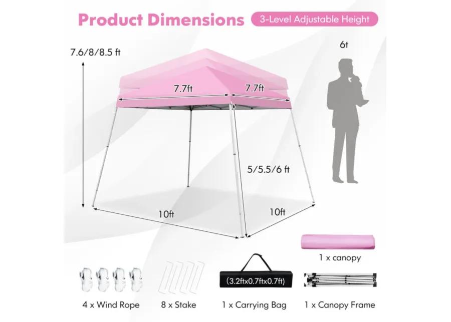 Outdoor Instant Pop-up Canopy with Carrying Bag