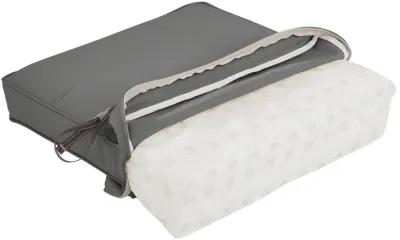 Classic Accessories 62-014-LCHARC-EC Bench Cushion Combo, 42"W x 18"D x 3"Thick, Light Charcoal