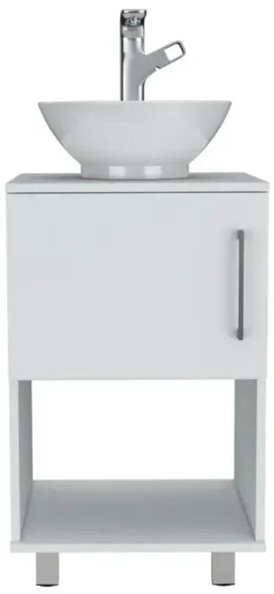 Saybrooke 1-Shelf Single Bathroom Vanity White